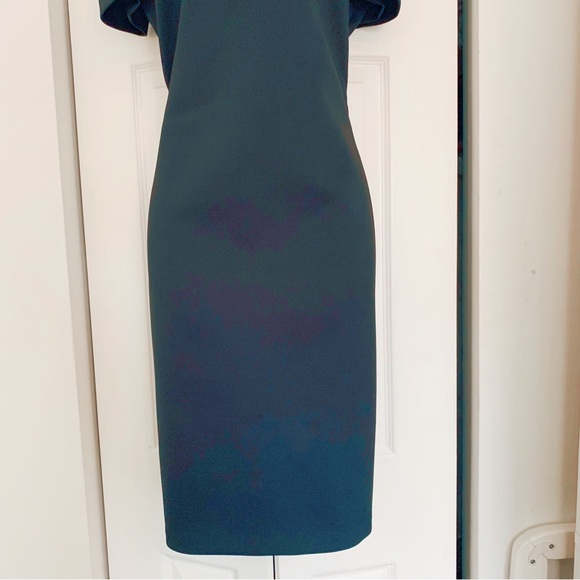 Calvin Klein Peekaboo Shoulder Midi Black Dress - Picture 8 of 12